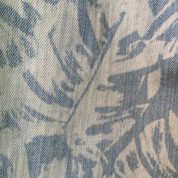 Mumu Blue Berkeley Bells Palm Leaf Print Pants - Picture 16 of 16